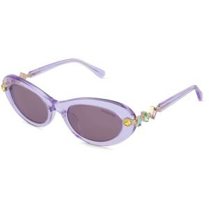 Luxottica Fashion Brillen Vertriebs GmbH Swarovski SK6042 Damen-Sonnenbrille Vollrand Oval Acetat-Gestell, Lila
