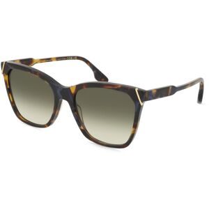 Marchon Germany GmbH Victoria Beckham VB640S Unisex-Sonnenbrille Vollrand Quadratisch Acetat-Gestell, Havanna