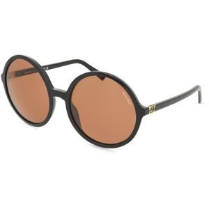 Luxottica Fashion Brillen Vertriebs GmbH Miu Miu 0MU B02S Damen-Sonnenbrille Vollrand Rund Acetat-Gestell, Schwarz