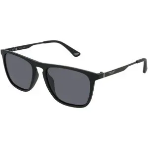 DE RIGO Vision D.A.CH. GmbH Police SPLQ80E Herren-Sonnenbrille Vollrand Quadratisch Kunststoff-Gestell, Schwarz