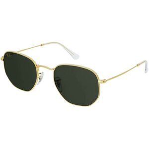 Luxottica Fashion Brillen Vertriebs GmbH Ray-Ban RB3548 Unisex-Sonnenbrille Vollrand Quadratisch Metall-Gestell, Gold
