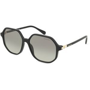 Luxottica Fashion Brillen Vertriebs GmbH Swarovski SK6003 Damen-Sonnenbrille Vollrand Quadratisch Acetat-Gestell, Schwarz