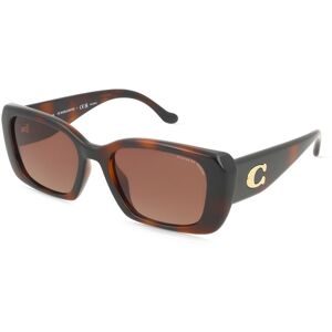 Luxottica Fashion Brillen Vertriebs GmbH Coach 0HC8435U CBY82 Damen-Sonnenbrille Vollrand Quadratisch Kunststoff-Gestell, Havanna