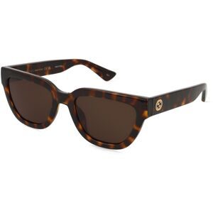 Kering Eyewear Spa Gucci GG1578S Unisex-Sonnenbrille Vollrand Butterfly Kunststoff-Gestell, Havanna