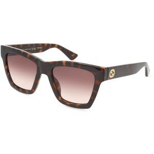 Kering Eyewear Spa Gucci GG1714S Damen-Sonnenbrille Vollrand Cat Eye Kunststoff-Gestell, Havanna
