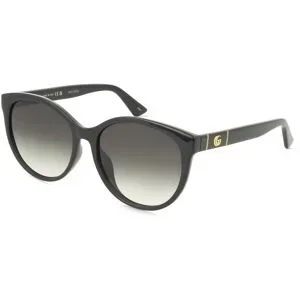 Kering Eyewear Spa Gucci GG0636SK Damen-Sonnenbrille Vollrand Cat Eye Kunststoff-Gestell, Schwarz