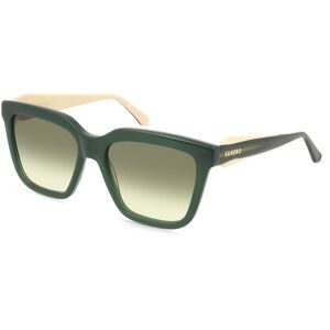 Mondottica Deutschland GmbH Sandro SA6058 Damen-Sonnenbrille Vollrand Quadratisch Acetat-Gestell, Grün