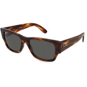 Luxottica Fashion Brillen Vertriebs GmbH Ray-Ban 0RB0947S CARLOS Unisex-Sonnenbrille Vollrand Quadratisch Propionat-Gestell, Havanna