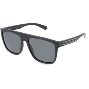 Safilo GmbH Polaroid 207373 Herren-Sonnenbrille Vollrand Browline Kunststoff-Gestell, Schwarz