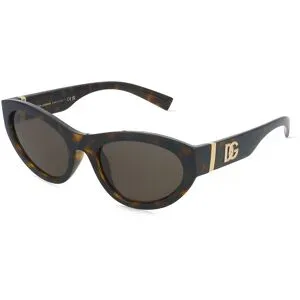 Luxottica Fashion Brillen Vertriebs GmbH Dolce&Gabbana DG6207 Damen-Sonnenbrille Vollrand Cat Eye Kunststoff-Gestell, Havanna