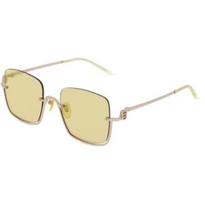 Kering Eyewear Spa Gucci GG1279S Damen-Sonnenbrille Vollrand Quadratisch Metall-Gestell, Gold