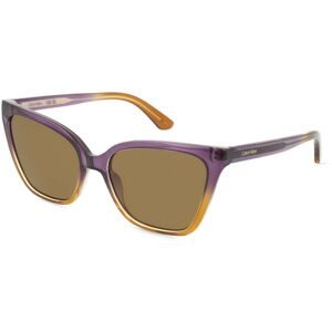 Marchon Germany GmbH Calvin Klein CK24507S Unisex-Sonnenbrille Vollrand Butterfly Acetat Spritzguss-Gestell, Lila