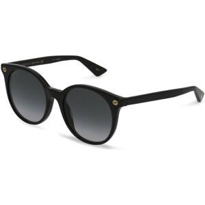 Kering Eyewear Spa Gucci GG0091S Unisex-Sonnenbrille Vollrand Rund Kunststoff-Gestell, Schwarz