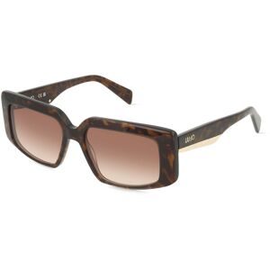 Marchon Germany GmbH Liu Jo LJ791S Unisex-Sonnenbrille Vollrand Quadratisch Acetat-Gestell, Havanna