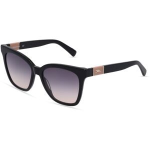 Marchon Germany GmbH Longchamp LO696S Unisex-Sonnenbrille Vollrand Butterfly Kunststoff-Gestell, Schwarz
