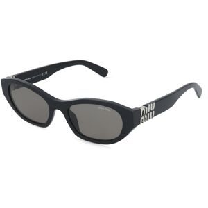 Luxottica Fashion Brillen Vertriebs GmbH Miu Miu MU A03S Damen-Sonnenbrille Vollrand Geometrisch Acetat-Gestell, Schwarz