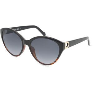 Safilo GmbH Fossil 207352 Damen-Sonnenbrille Vollrand Cat Eye Propionat-Gestell, Silber