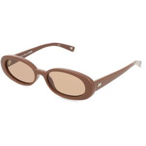Tree Distribution GmbH Le Specs OUTTA LOVE Damen-Sonnenbrille Vollrand Oval Kunststoff-Gestell, Braun