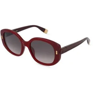 DE RIGO Vision D.A.CH. GmbH Furla SFUB10 Damen-Sonnenbrille Vollrand Oval Kunststoff-Gestell, Rot