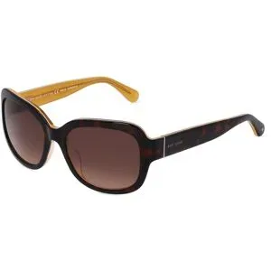 Safilo GmbH Kate Spade LAYNE/S Damen-Sonnenbrille Vollrand Butterfly Acetat-Gestell, Havanna