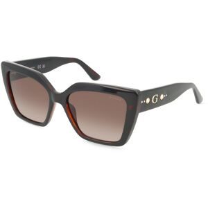 Marcolin Deutschland GmbH Guess GU00162 Damen-Sonnenbrille Vollrand Butterfly Kunststoff-Gestell, Havanna