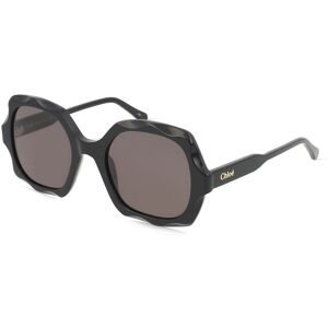 Kering Eyewear Spa Chloé CH0226S Unisex-Sonnenbrille Vollrand Eckig Acetat-Gestell, Schwarz