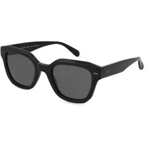 Wenzhou Lanson International Co., Ltd. Fielmann LN 063 SUN FA LINO Unisex-Sonnenbrille Vollrand Quadratisch Acetat Extrudiert-Gestell, Schwarz