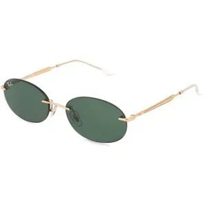 Luxottica Fashion Brillen Vertriebs GmbH Ray-Ban RB3767 Unisex-Sonnenbrille Randlos Oval Metall-Gestell, Gold