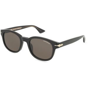 Kering Eyewear Spa Montblanc MB0435S Herren-Sonnenbrille Vollrand Rund Acetat-Gestell, Schwarz