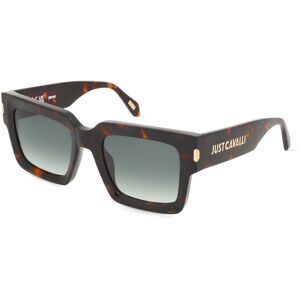 DE RIGO Vision D.A.CH. GmbH Just Cavalli SJC108 Unisex-Sonnenbrille Vollrand Quadratisch Acetat-Gestell, Havanna