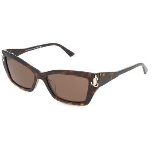 Luxottica Fashion Brillen Vertriebs GmbH Jimmy Choo JC5011U Damen-Sonnenbrille Vollrand Cat Eye Acetat-Gestell, Havanna