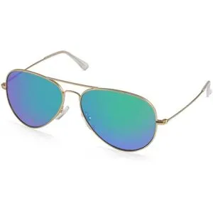 Wenzhou Bada Optical Co. , LTD Fielmann BD 277 SUN CL Unisex-Sonnenbrille Vollrand Pilot Edelstahl-Gestell, Gold