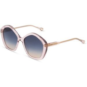 Kering Eyewear Spa Chloé CH0082S Damen-Sonnenbrille Vollrand Geometrisch Acetat-Gestell, Pink
