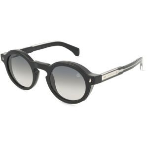 Luxottica Fashion Brillen Vertriebs GmbH Moncler ME6012 Unisex-Sonnenbrille Vollrand Rund Acetat-Gestell, Schwarz