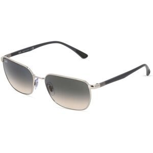 Luxottica Fashion Brillen Vertriebs GmbH Ray-Ban RB 3684 Unisex-Sonnenbrille Vollrand Quadratisch Edelstahl-Gestell, Silber