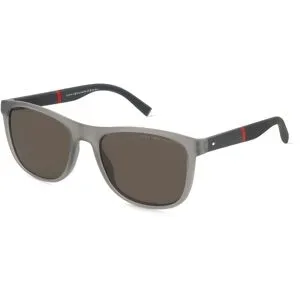 Safilo GmbH Tommy Hilfiger Eyewear TH 2042/S Herren-Sonnenbrille Vollrand Rund Kunststoff-Gestell, Grau