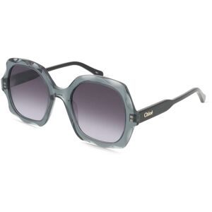 Kering Eyewear Spa Chloé CH0226S Unisex-Sonnenbrille Vollrand Eckig Acetat-Gestell, Grau