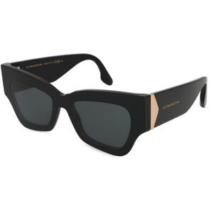 Marchon Germany GmbH Victoria Beckham VB662S Unisex-Sonnenbrille Vollrand Butterfly Acetat-Gestell, Schwarz