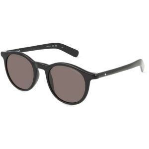 Kering Eyewear Spa Montblanc MB0353S Unisex-Sonnenbrille Vollrand Panto Acetat-Gestell, Schwarz