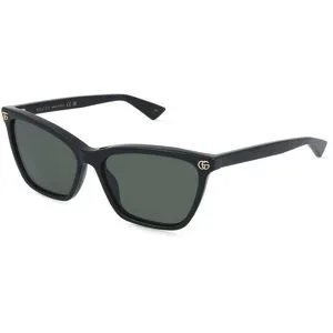 Kering Eyewear Spa Gucci GG2111S Damen-Sonnenbrille Vollrand Cat Eye Acetat-Gestell, Schwarz