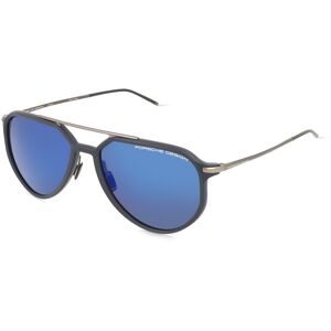 DE RIGO Vision D.A.CH. GmbH Porsche Design P8990 Herren-Sonnenbrille Vollrand Pilot Kunststoff-Gestell, Blau