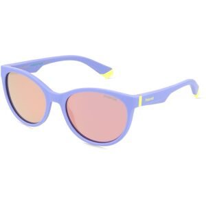 Safilo GmbH Polaroid PLD 8065/S Kinder-Sonnenbrille Vollrand Butterfly Kunststoff-Gestell, Lila