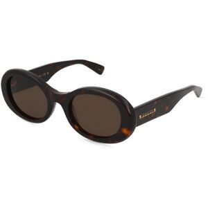 Kering Eyewear Spa Gucci GG1587S Unisex-Sonnenbrille Vollrand Rund Acetat-Gestell, Havanna