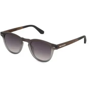 Masterdis Woodfellas 11736 HAVN Herren-Sonnenbrille Vollrand Rund Acetat-Gestell, Grau