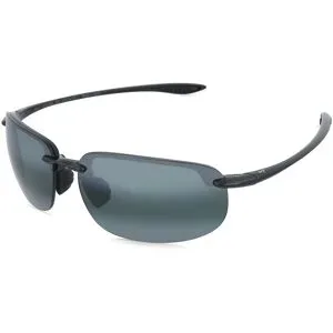 MAUI JIM Germany GmbH Maui Jim 456 Hookipa Xlarge Unisex-Sonnenbrille Randlos Eckig Kunststoff-Gestell, Schwarz