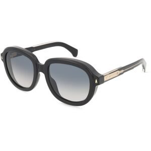 Luxottica Fashion Brillen Vertriebs GmbH Moncler ME6007U Unisex-Sonnenbrille Vollrand Pilot Acetat-Gestell, Schwarz