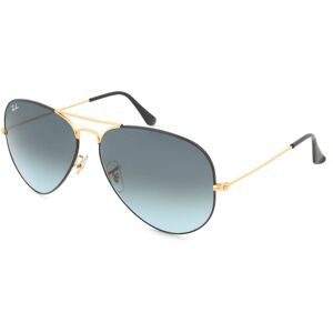 Luxottica Fashion Brillen Vertriebs GmbH Ray-Ban RB3025 AVIATOR Unisex-Sonnenbrille Vollrand Pilot Metall-Gestell, Schwarz