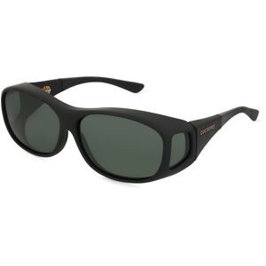 Ursula Hotstegs GmbH Cocoons Überziehsonnenbrille M Unisex-Sonnenbrille Vollrand Quadratisch Kunststoff-Gestell, Schwarz
