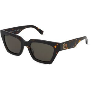 Safilo GmbH Tommy Hilfiger TH 2101/S Damen-Sonnenbrille Vollrand Cat Eye Acetat-Gestell, Havanna