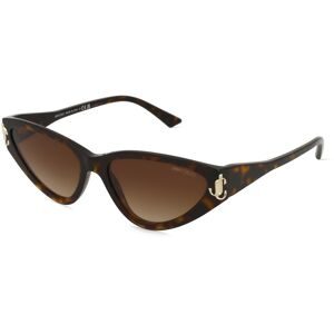 Luxottica Fashion Brillen Vertriebs GmbH Jimmy Choo 0JC5019 Damen-Sonnenbrille Vollrand Cat Eye Acetat-Gestell, Havanna